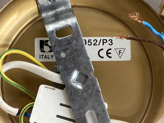 Image 1 of Italienische vergoldete Maisgarbe Wandlampe