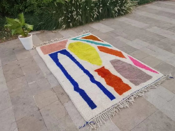 Handgefertigter marokkanischer Teppich, 200cm x 100cm – Teppiche & Läufer, Wool, Modern (photo 10 of 13)