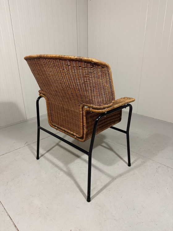 Image 1 of Sedia in rattan Wouter Fens Gebr. Jonker Paesi Bassi anni '60