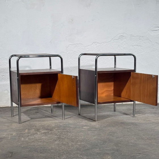 Image 1 of Bauhaus Bedside Table by Mücke-Melder, 1950s