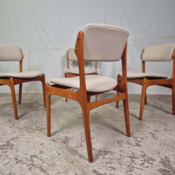 Image 1 of 4x Erik Buch model 49 dining chair, Vintage Danish teak 60's
