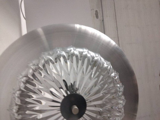 Vintage Mid-Century Space Age UFO Pendant Lamp/ Aluminum & Cut Glass (1960s/1970s) – Ceiling lights, Other (photo 23 of 27)