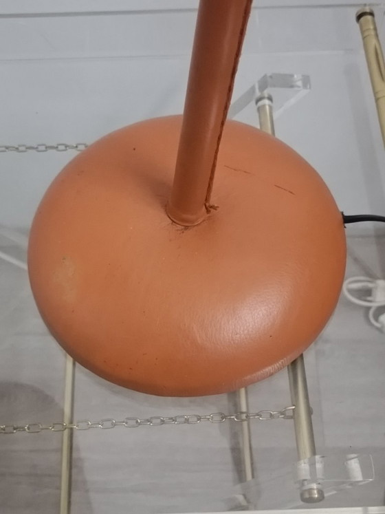 Table Lamp by Jacques Adnet for Valenti 1960s – Leather (photo 7 of 14)