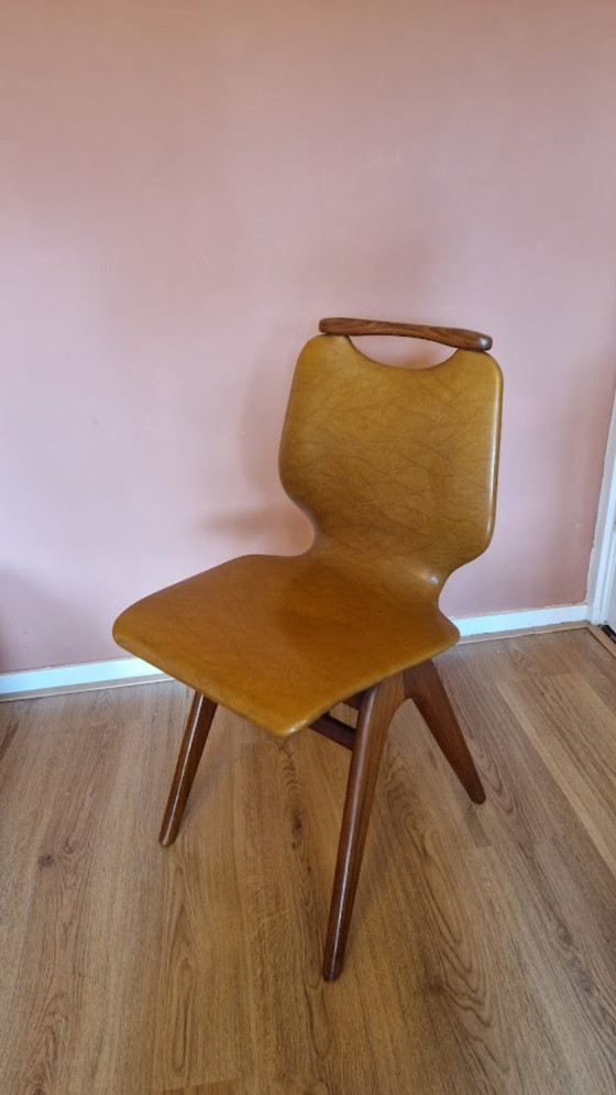 Image 1 of Silla Louis van Teeffelen Wébé Diseño holandés de mediados de siglo