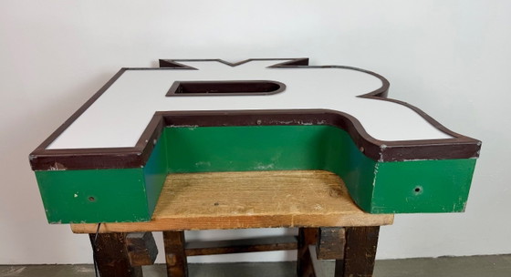 Image 1 of Large Vintage Illuminated Advertising Letter Ř , 1960s