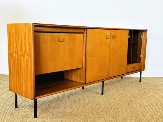 Image 1 of Hoge Scandinavische teakhouten dressoir, jaren 60