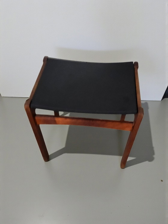 Image 1 of Vintage set of 2 Scandinavian design teak footstools, 1960s