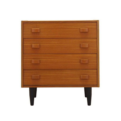 Teakhouten ladekast, Deens design, jaren 60, gemaakt in Denemarken.