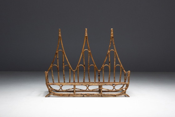 Image 1 of Panchina scultorea in bambù, Italia, anni '60