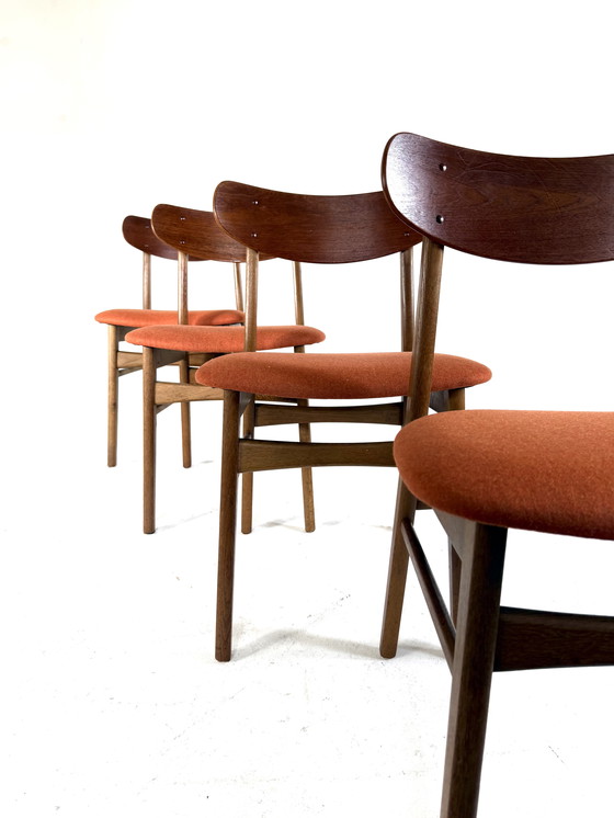 Image 1 of 4x gerestaureerde eetkamerstoel, Farstrup Møbler ‘60
