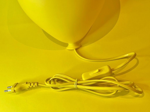 Lampe murale vintage IKEA Drömminge en forme de ballon jaune pour la décoration intérieure