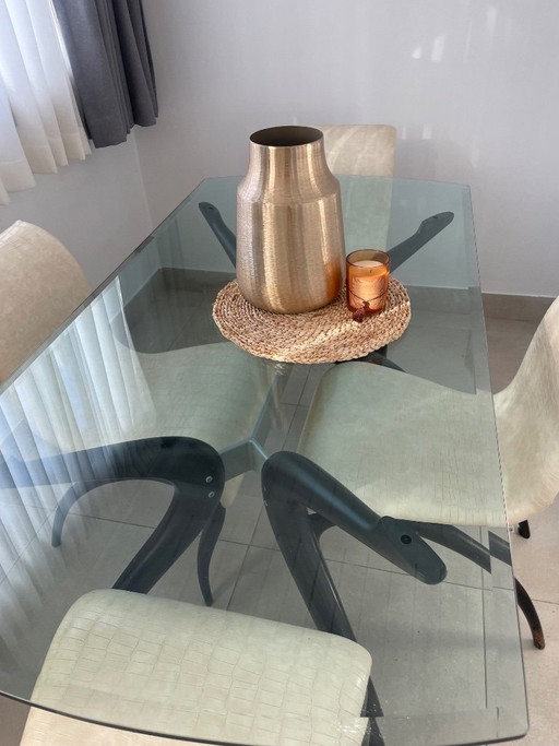Tavolo da pranzo Porada + 4 sedie antistress Porada – Made in Italy