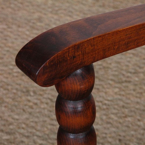 Image 1 of Coppia di poltrone in rovere e paglia degli anni '40