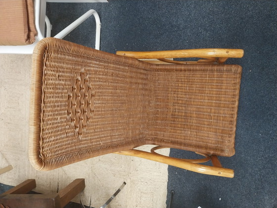 Image 1 of 1 sillón de ratán y bambú de los años 70
