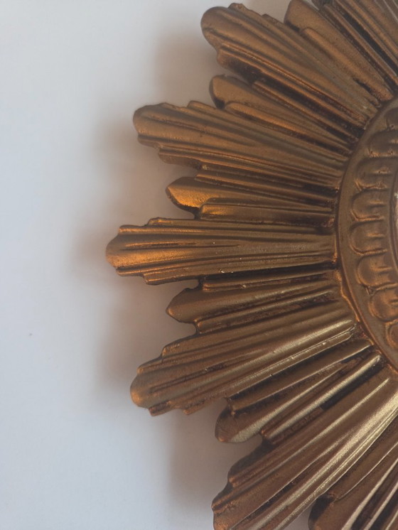 Image 1 of Small Vintage Sunburst sun mirror