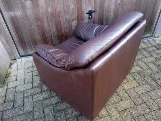 Image 1 of Enkel Clubzetel naar een ontwerp van "niels eilersen" – rundsleder - donkerbruin