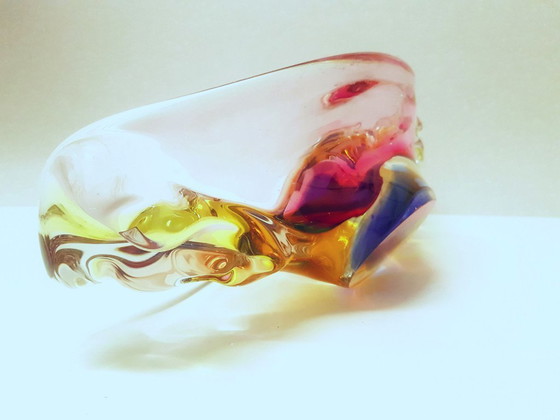 Image 1 of Bowl /Hand free blown glass / Josef Rozinek 