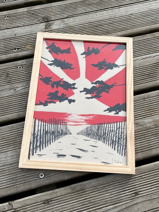 Gouache et encre de Chine sur papier naturel.  Format 30x21cm. 