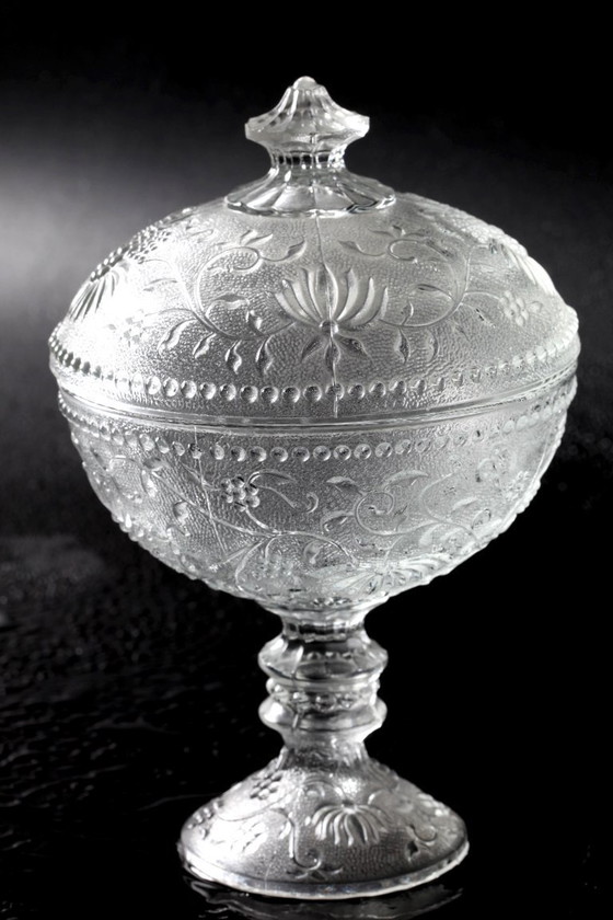 Image 1 of Sokkeldoos Cibulak / Bonbonbonpot / Bonbonnière / Sieradendoos van Pavel Panek / Rudolfova Hut / Tsjechië / 1977