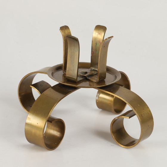 Image 1 of Ystad Metall brass candlestick – Sweden, 1960s