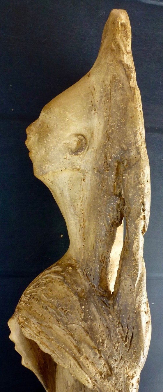 Image 1 of Sculpture de Rudy Verstringe, « Double Face » – 45 cm.