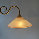 PAAR VINTAGE ZWANENHALS WANDLAMPEN