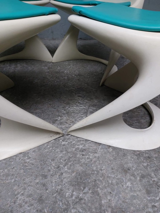 4 chaises Casalino vintage de style Space Age, conçues par Alexander Begge pour Casala. (photo 9 of 33)