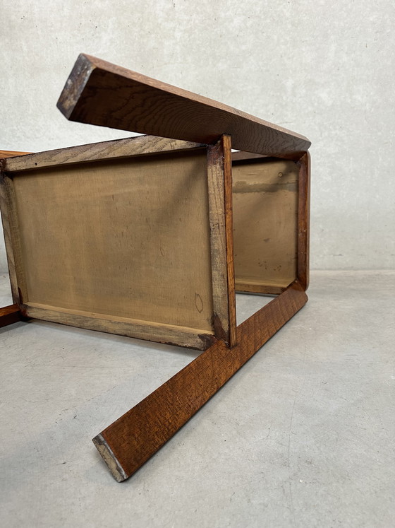 Image 1 of Art Deco side table - oak