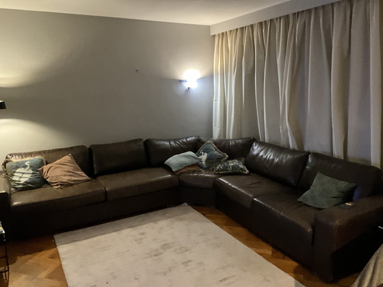 Image 1 of Grote Leren Hoekbank (goossens)