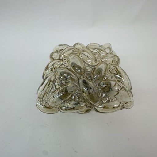 Lampada da soffitto a bolle di vetro di Helena Tynell, anni '70