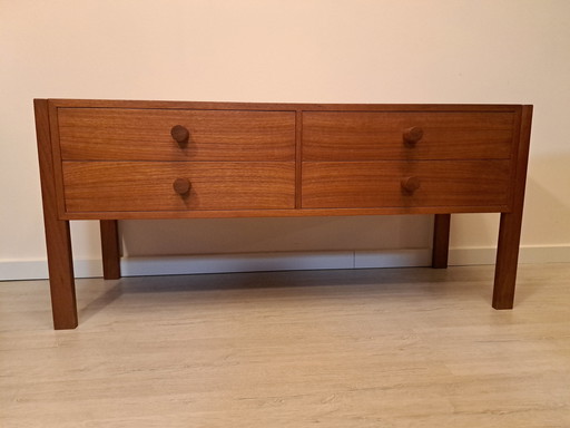 Credenza in teak originale Aksel Kjersgaard n. 480 DE Møbler, Danimarca, 1960 circa