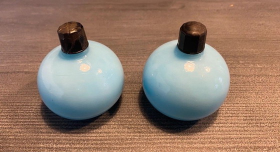 Image 1 of Antique perfume bottles with small vase, French, 1800-1900