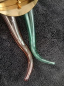 Lampada da parete in vetro disegnata da Giuseppe Righetto per Artemide Italia 1980