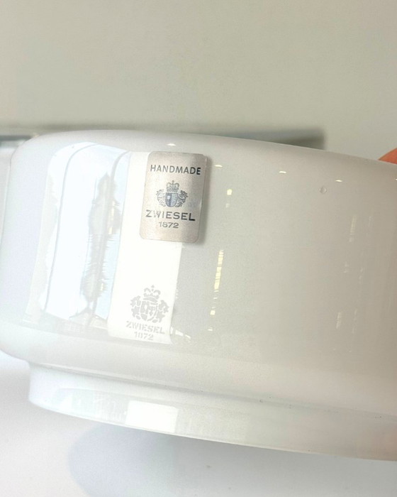 Image 1 of Vintage Zwiesel Opaline Tealight Holders — Set of Two