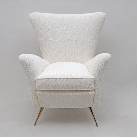 Image 1 of Gio Ponti Art Dèco Italian Lounge Armchair from Hotel Bristol Merano, 50s