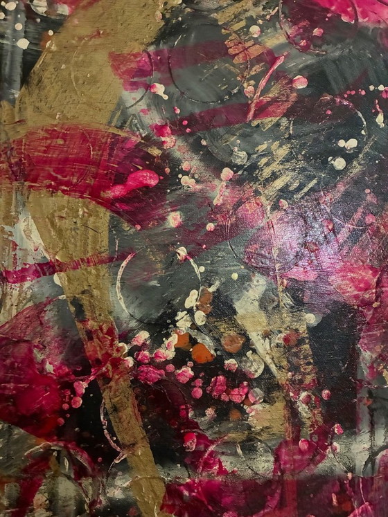Image 1 of Walter Geraci - Abstracto rosa y dorado