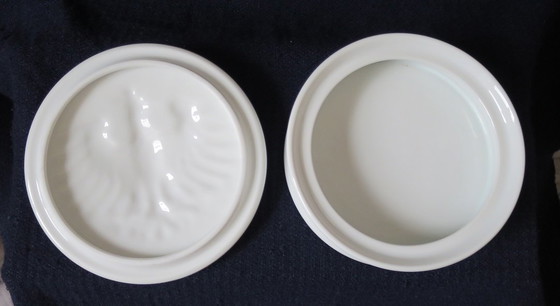 Image 1 of Doos met deksel Höchst (Höchster Porzellanmanufaktur) Witte adelaar