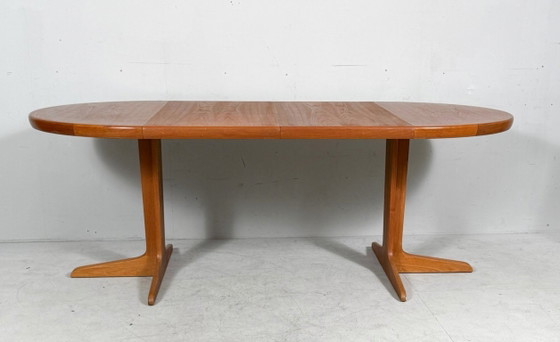 Image 1 of Tavolo da pranzo/tavolo allungabile di metà secolo in teak di VV Møbler, Spøttrup, Danimarca, anni '60