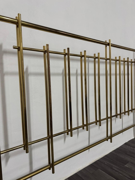 Image 1 of Bruno Zevi International Double Bed Brass 1970's Regency