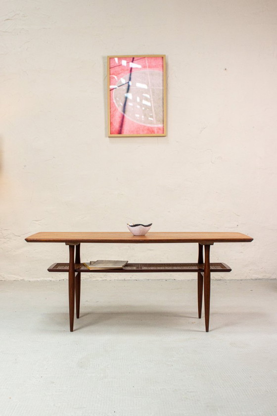 Image 1 of Vintage teak coffee table Danish Mid Century 60s