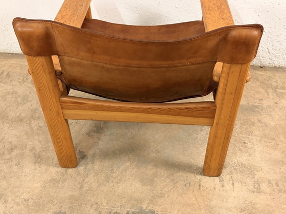 Image 1 of Natura fauteuils van grenenhout en leer, ontworpen door Karin Mobring voor Ikea, jaren 70, set van 2.