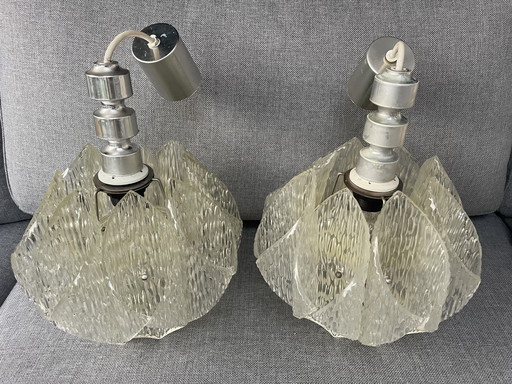 Set van 2 vintage Marbach Leuchten space age jaren 60 lampen