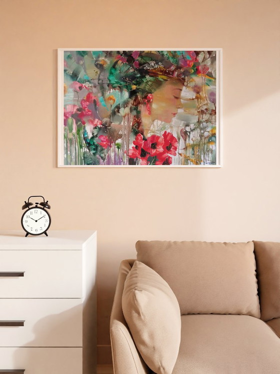 Pintura al Óleo Original Abstracta Naturaleza Flores Chica Flora – Pinturas y dibujos, Canvas (photo 2 of 10)