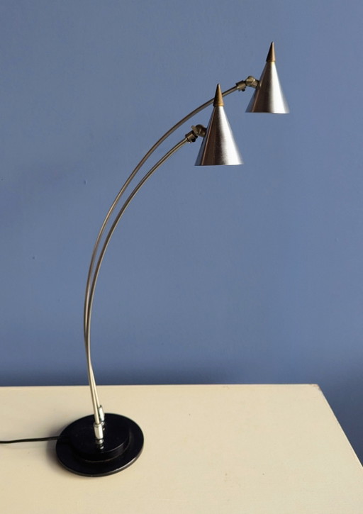 Lámpara de mesa vintage Harco Loor Haarlem años 90