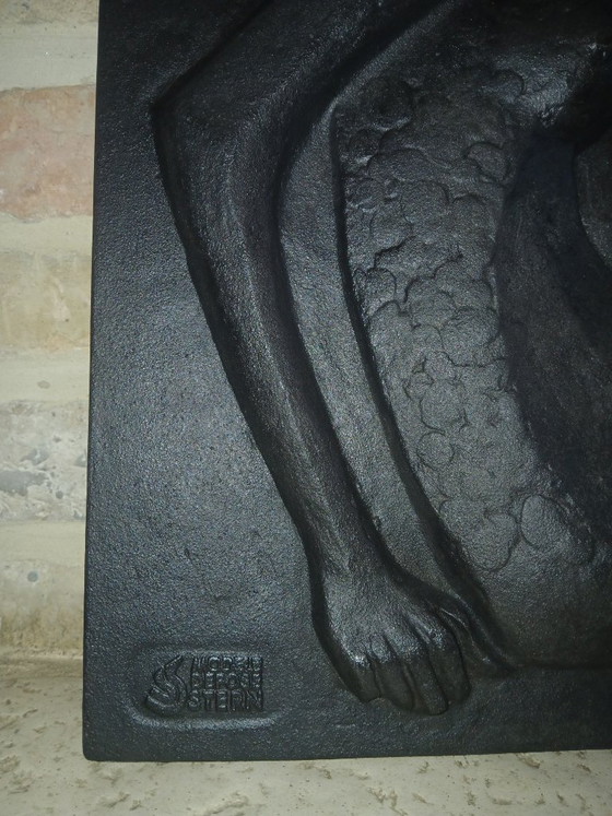 Fonderie d'art STERN - Firmato M QUELLIER (per il Sig. QUELLIER), Sculture, Ghisa, Nero, Figuratief (foto 3 di 5)