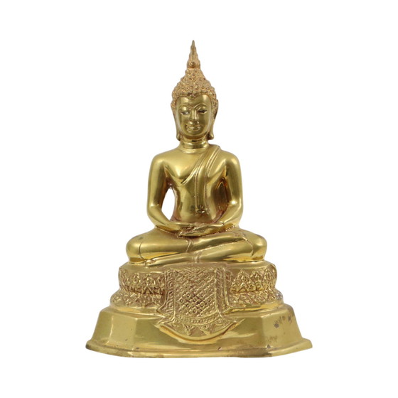 Image 1 of Statue de Bouddha thaïlandaise en laiton