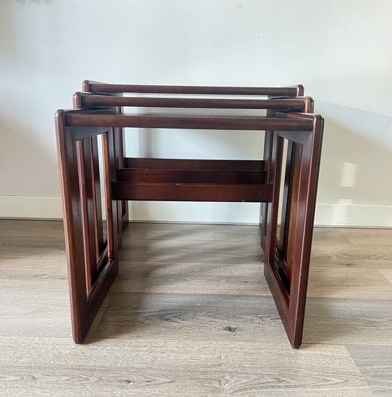 Image 1 of Set di 3 tavolini impilabili vintage