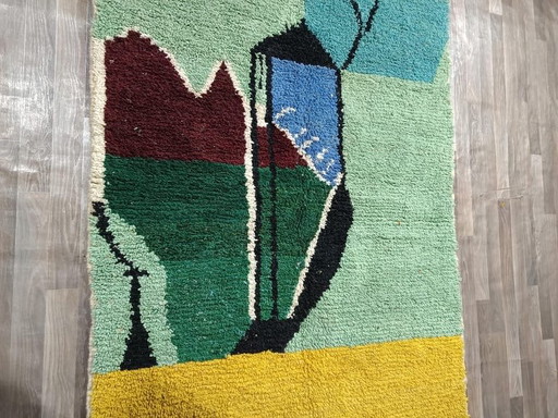 Tapis berbère en laine naturelle tissé main traditionnelle taille 1,5/2,5 m – Ahrend, vloerkleden en tapijten (photo 2 of 8)