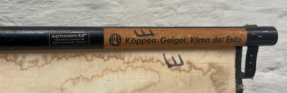 Image 1 of 1976 Justus Perthes "Klima der Erde" Large Scale Vintage Map (Linen)