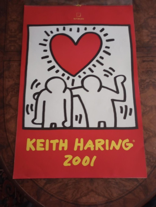 Calendario de carteles de gran tamaño de Keith Haring 2001